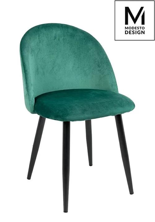 MODESTO chair NICOLE green - velor, metal