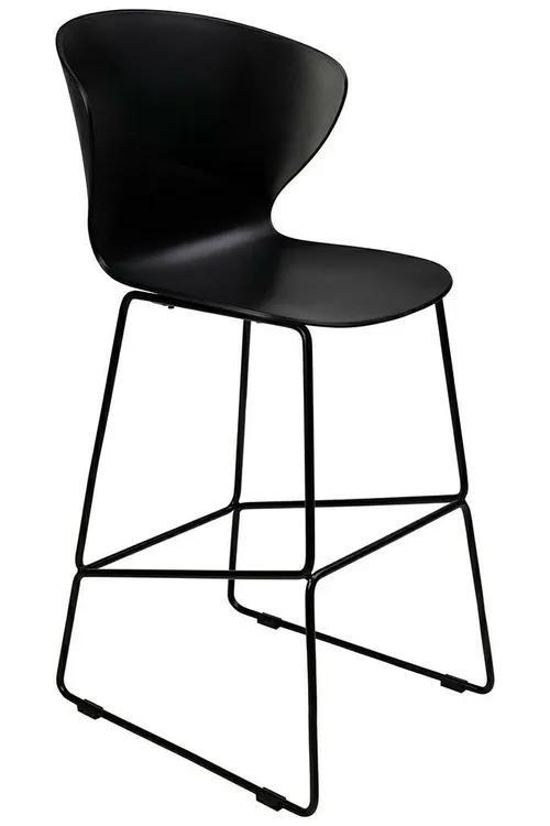 Black ALI stool - polypropylene, metal