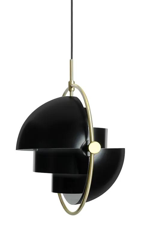 Hanging lamp VARIA black - carbon steel, golden handle