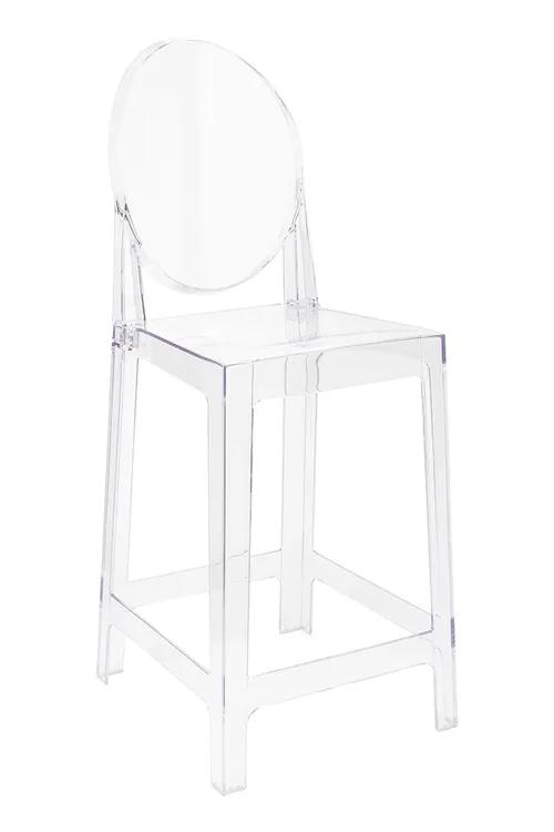 Bar stool VICTORIA 65 cm - transparent - polycarbonate