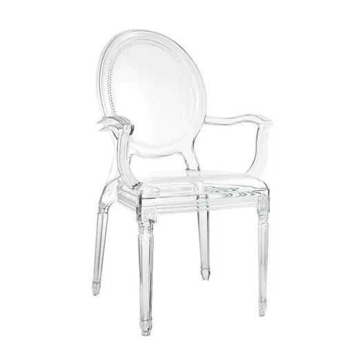 PRINCE ARM transparent chair - polycarbonate