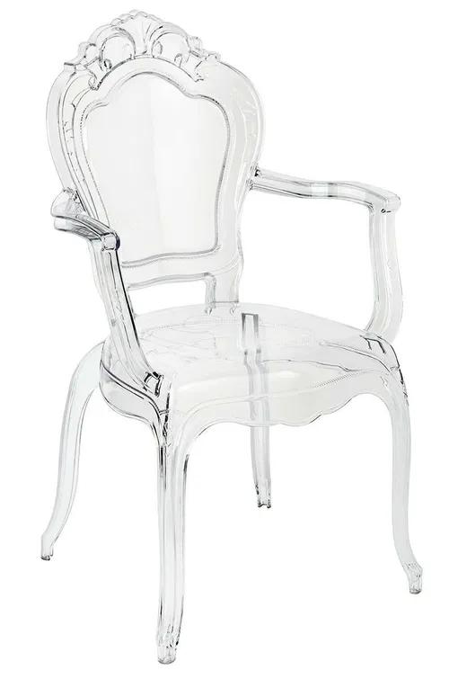 KING ARM transparent chair - polycarbonate