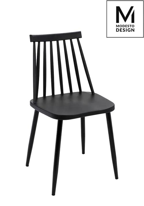 MODESTO chair RIBS BLACK black - polypropylene