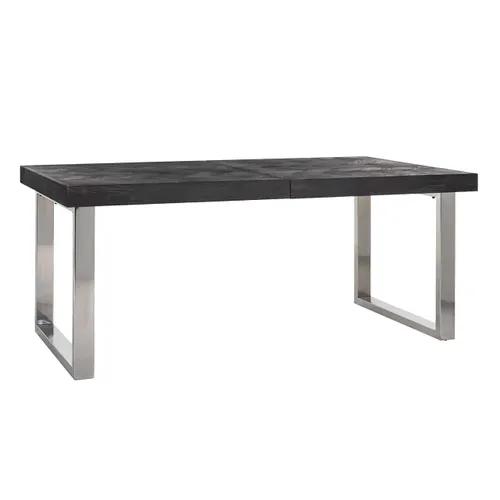Extendable dining table Blackbone silver 195(265)