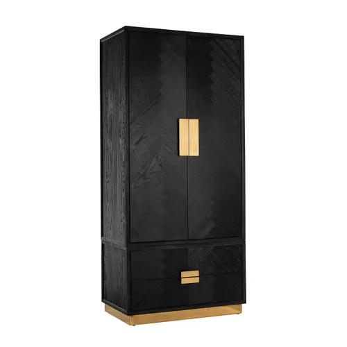 Wardrobe Blackbone gold 2-doors 2-drawers