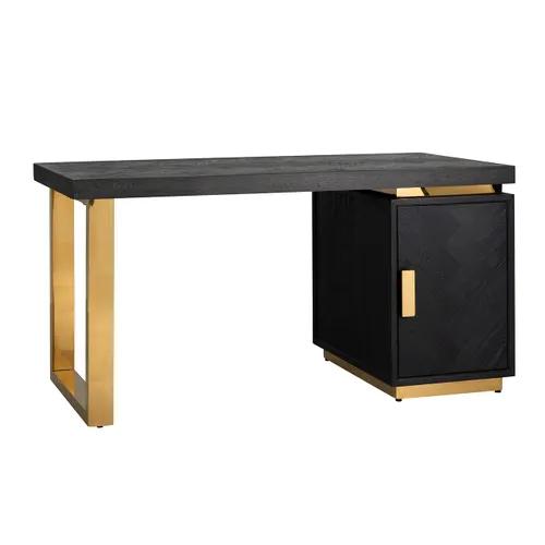 Desk Blackbone gold 1-door