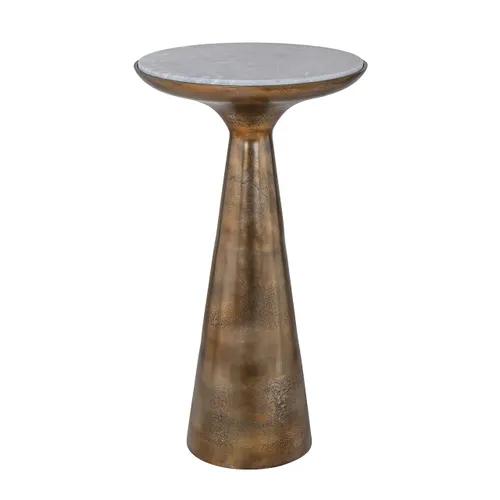End table Ethan 38Ø brushed gold