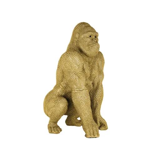 Deco object Gorilla  gold small