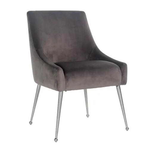 Chair Indy Stone velvet/ silver
