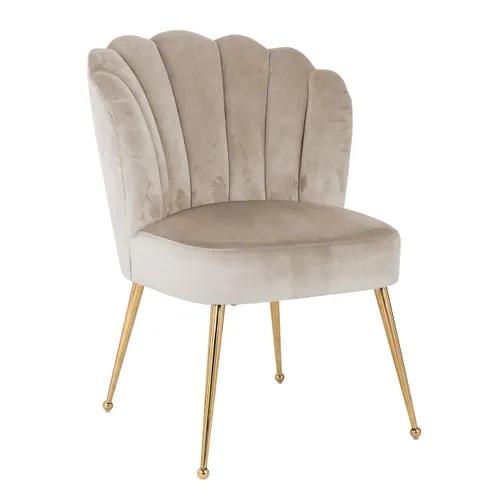 Chair Pippa Khaki velvet/ gold