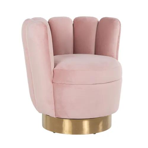 Easy chair  Mayfair Pink velvet / gold