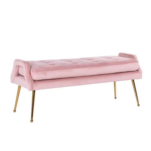 Sofa Rebel Pink Velvet / gold