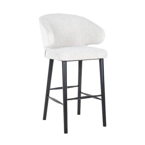 Bar stool Indigo White Bouclé