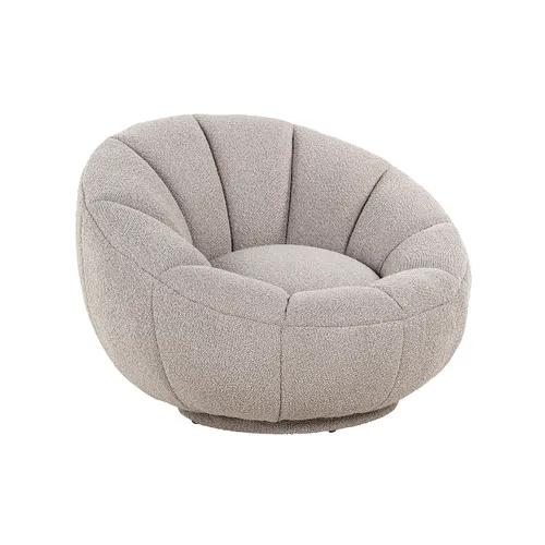 Swivel chair Kendall taupe bouclé