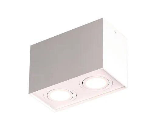 BASIC SQUARE WHITE DOUBLE CEILING LAMP